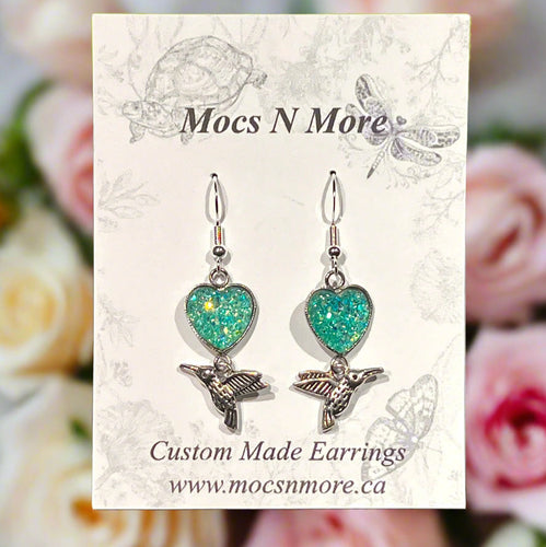 Mocs N More Earrings - NEW Hummingbird