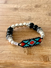 Load image into Gallery viewer, Mocs N More Hand Beaded Bracelets - Black Onyx