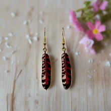 Load image into Gallery viewer, NEW Mocs N More Earrings -Tribal Feathers Painted Horse