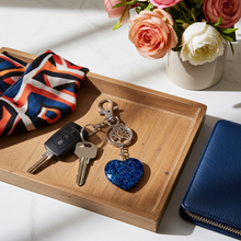 Load image into Gallery viewer, Tree of Life Heart Keychain - Handcrafted Epoxy Resin Charm