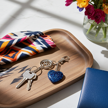 Load image into Gallery viewer, Tree of Life Heart Keychain - Handcrafted Epoxy Resin Charm
