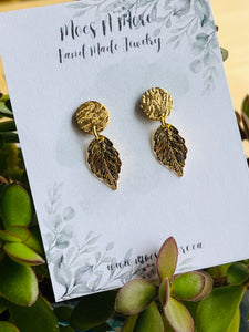 Mocs N More Earrings - Gold Leaf Earrings