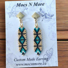 Load image into Gallery viewer, Mocs N More Hand Beaded Earrings - Star Child