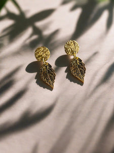 Mocs N More Earrings - Gold Leaf Earrings