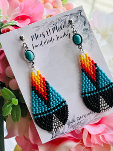 Mocs N More Earrings - A Little Bit of Turquoise