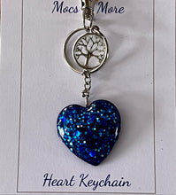 Load image into Gallery viewer, Tree of Life Heart Keychain - Handcrafted Epoxy Resin Charm