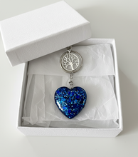 Load image into Gallery viewer, Tree of Life Heart Keychain - Handcrafted Epoxy Resin Charm