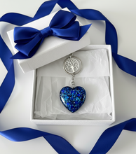 Load image into Gallery viewer, Tree of Life Heart Keychain - Handcrafted Epoxy Resin Charm