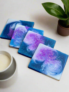 Mocs N More Art Coasters - Rainy Days