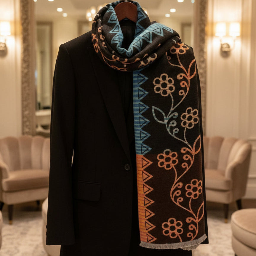 Brushed Silk Scarf - Mother Earth