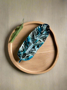 Feather Tray - Blue Sky