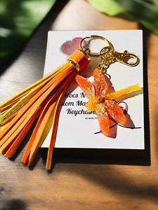 MEW Mocs N More - Orange Dragonfly Keychain