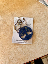 Load image into Gallery viewer, NEW Mocs N More - Tree of Life Royal Blue Keychain