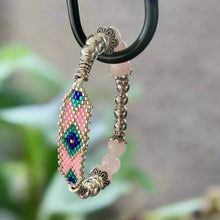 Load image into Gallery viewer, Mocs N More Totem Bracelets - Beaded Rose Quartz