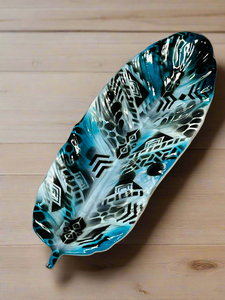 Feather Tray - Blue Sky