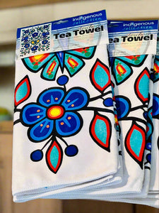 Tea Towels- White Floral Garden