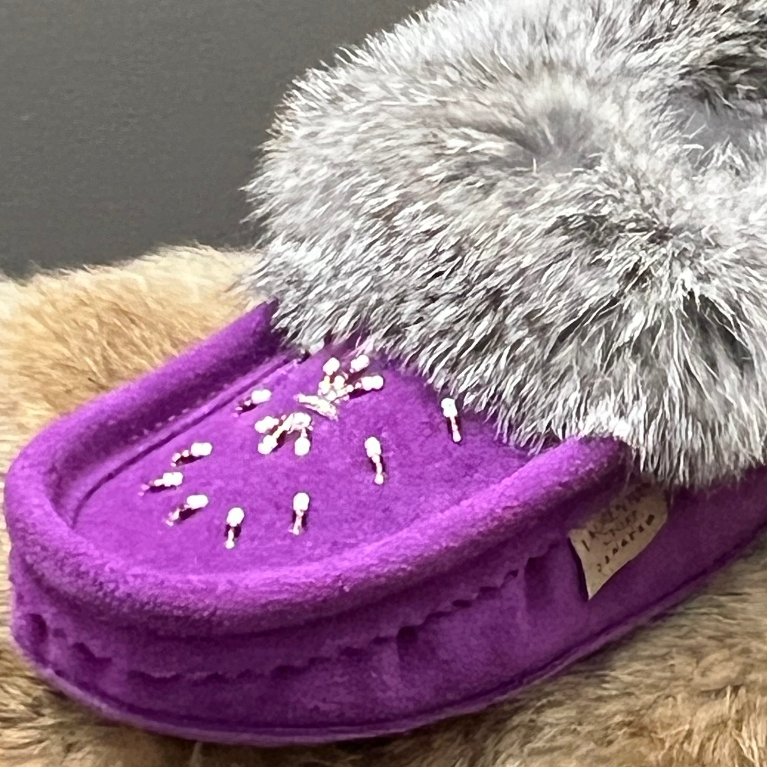 Ladies Moccasins - Laurentian Chief Moccasins Vivacious Violet