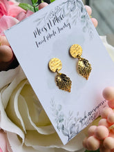 Load image into Gallery viewer, Mocs N More Earrings - Gold Leaf Earrings