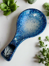 Load image into Gallery viewer, Blue Pearl Feather Spoon Rests