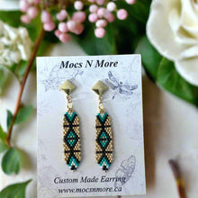 Load image into Gallery viewer, Mocs N More Hand Beaded Earrings - Star Child