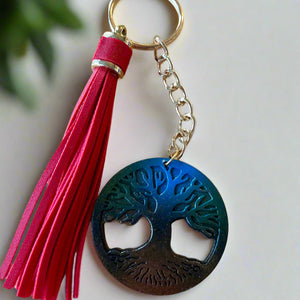 NEW Mocs N More - Tree of Life Keychain or Purse Tassel