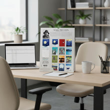 Load image into Gallery viewer, Calendar cover with artwork by Mark Preston featuring various Indigenous designs.