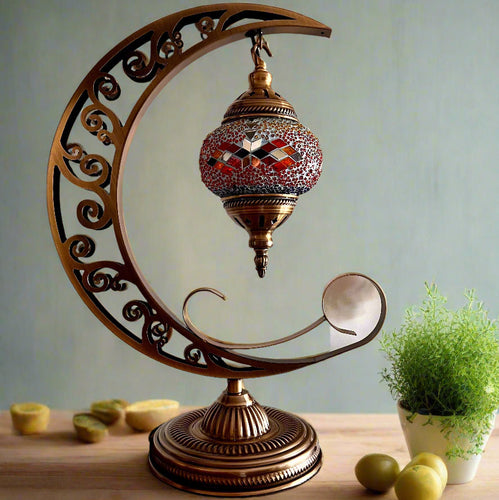 New Decorative Mosaic Moon Lamp