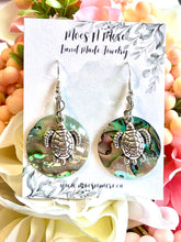 Load image into Gallery viewer, Abalone Earrings - Turtle Earrings