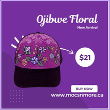 Load image into Gallery viewer, Adjustable Cap - Ojibwe Florals