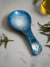 Load image into Gallery viewer, Blue Pearl Feather Spoon Rests