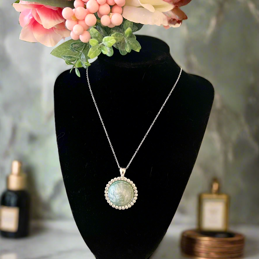 Majestic Pendant Necklace - Handcrafted Epoxy Resin