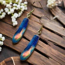 Load image into Gallery viewer, NEW Mocs N More Earrings -Tribal Feathers Northern Sky