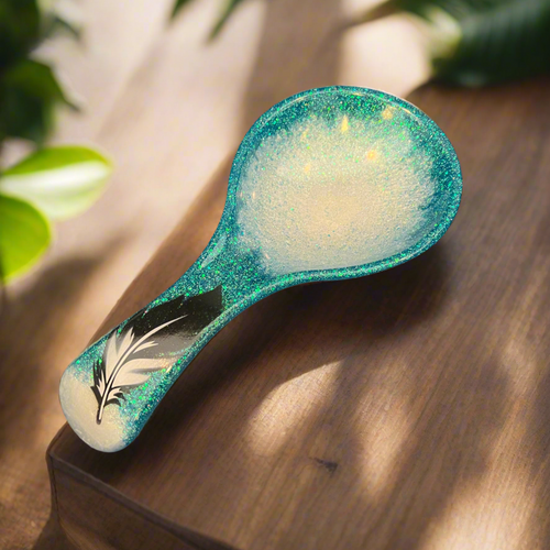 Spoon Rest - A Sparkle of Turquoise