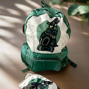 Foldable Indigenous Designed Backpacks - Wolf