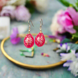 Mocs N More Earrings - Sparkling Fushia