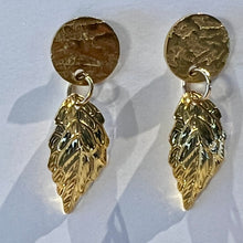 Load image into Gallery viewer, Mocs N More Earrings - Gold Leaf Earrings