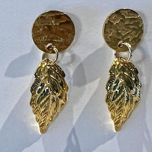 Mocs N More Earrings - Gold Leaf Earrings