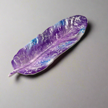 Load image into Gallery viewer, Feather Tray - Tribal Feather Tray - Purple &amp; Blue