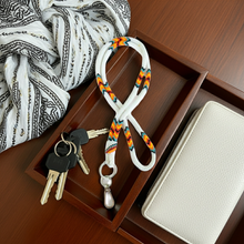 Load image into Gallery viewer, New Beaded Lanyard - White