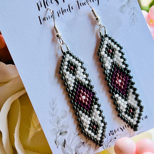 NEW Mocs N More Earrings - Feather Diamond