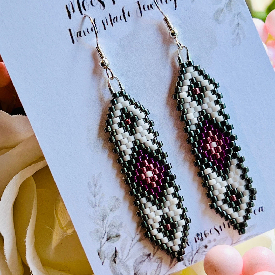 NEW Mocs N More Earrings - Feather Diamond