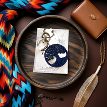 Load image into Gallery viewer, NEW Mocs N More - Tree of Life Royal Blue Keychain