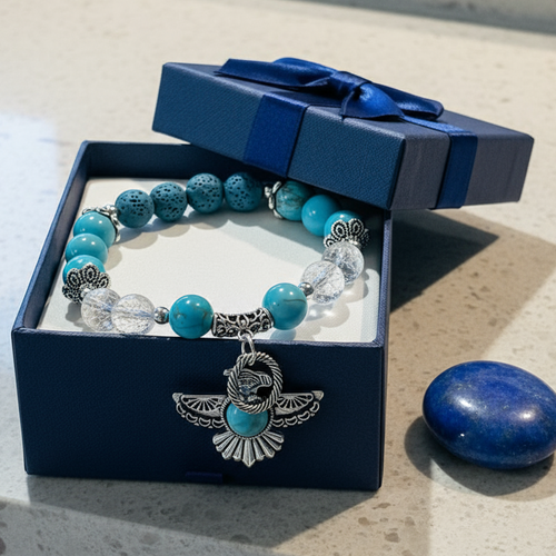 Mocs N More Totem Bracelets - Turquoise Thunderbird