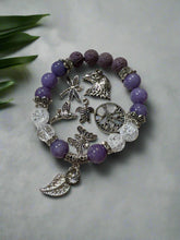 Load image into Gallery viewer, Mocs N More Totem Bracelets - Purple Aqua Marine