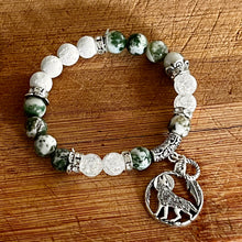 Load image into Gallery viewer, Mocs N More Totem Bracelets - Tree Agate  Wolf