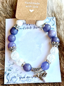 Mocs N More Totem Bracelets - Purple Aqua Marine