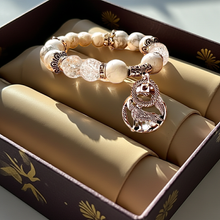 Load image into Gallery viewer, Wolf Totem Bracelet - White Howlite
