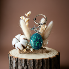 Load image into Gallery viewer, Mocs N More - Hummingbird Turquoise Keychain