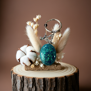 Mocs N More - Hummingbird Turquoise Keychain