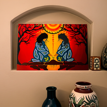 Load image into Gallery viewer, New Offerings - Indigenous Art Wall Plaque by Tracey Metallic